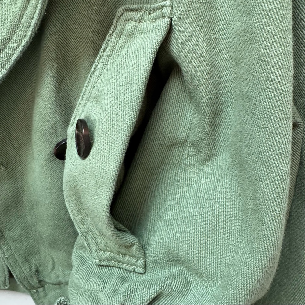 NEW BlankNYC Cropped Double Breasted Trench Coat Utility Jacket - Picture 8 of 8